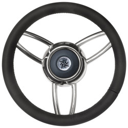 Volante T26 SAVORETTI Ø350mm Nero 71250108 PIECESBATEAUX.COM