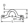 Puentes de acero inoxidable ø6 60x22 mm (2 piezas) 005376--EURO PIECESBATEAUX.COM