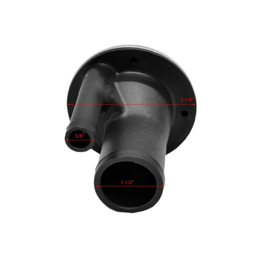 Tappo per bocchettone benzina ventilato diritto PERKO 38 mm 23500165 PIECESBATEAUX.COM