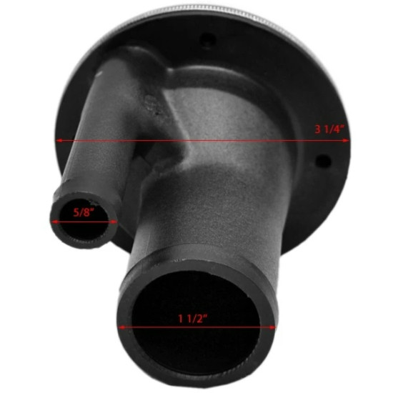 Tappo per bocchettone benzina ventilato diritto PERKO 38 mm 23500165 PIECESBATEAUX.COM