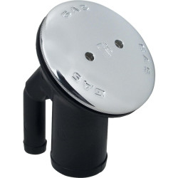 Toma de gasolina ventilada, acodada, PERKO 38 mm con tapón GS31140 PIECESBATEAUX.COM