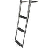 Edelstahl-Teleskopleiter, 3 Stufen, klappbar 40250328 PIECESBATEAUX.COM