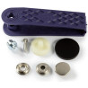 Kit of 10 ø15mm push buttons to screw in + tool 390211--VDM PIECESBATEAUX.COM
