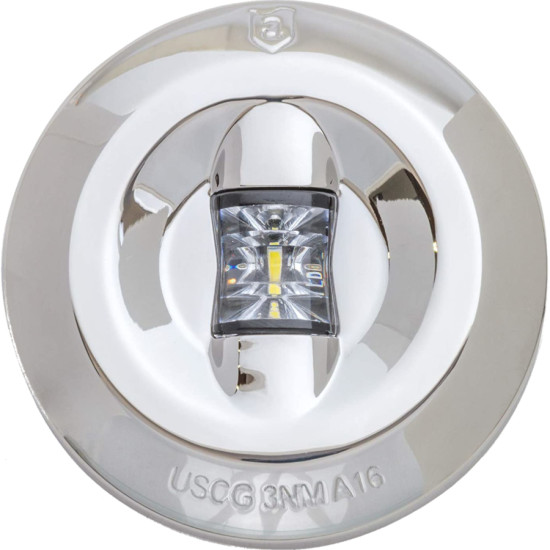 Fanale di poppa bianco 135° LED inox 90866567 PIECESBATEAUX.COM