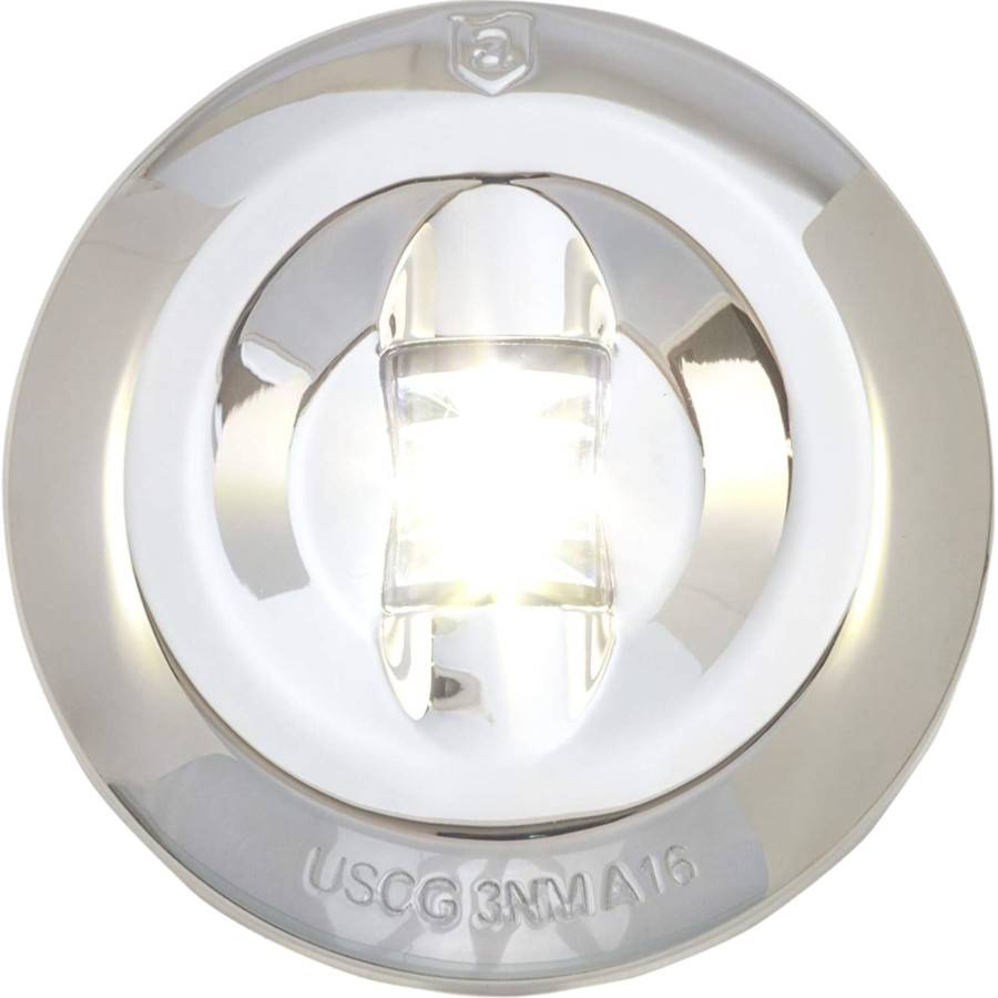 Feu Blanc de Poupe 135° LED Inox 90866567 PIECESBATEAUX.COM