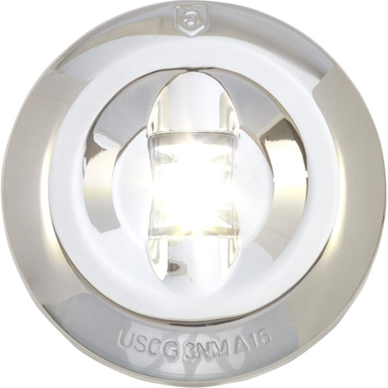 Feu Blanc de Poupe 135° LED Inox 90866567 PIECESBATEAUX.COM