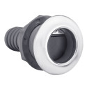 Passe-Coque droit 38mm avec clapet PVC 09121041 PIECESBATEAUX.COM