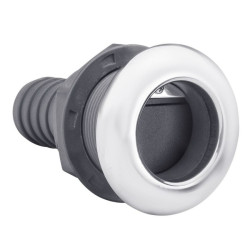 Passascafo diritto 38 mm con valvola in PVC 09121041 PIECESBATEAUX.COM