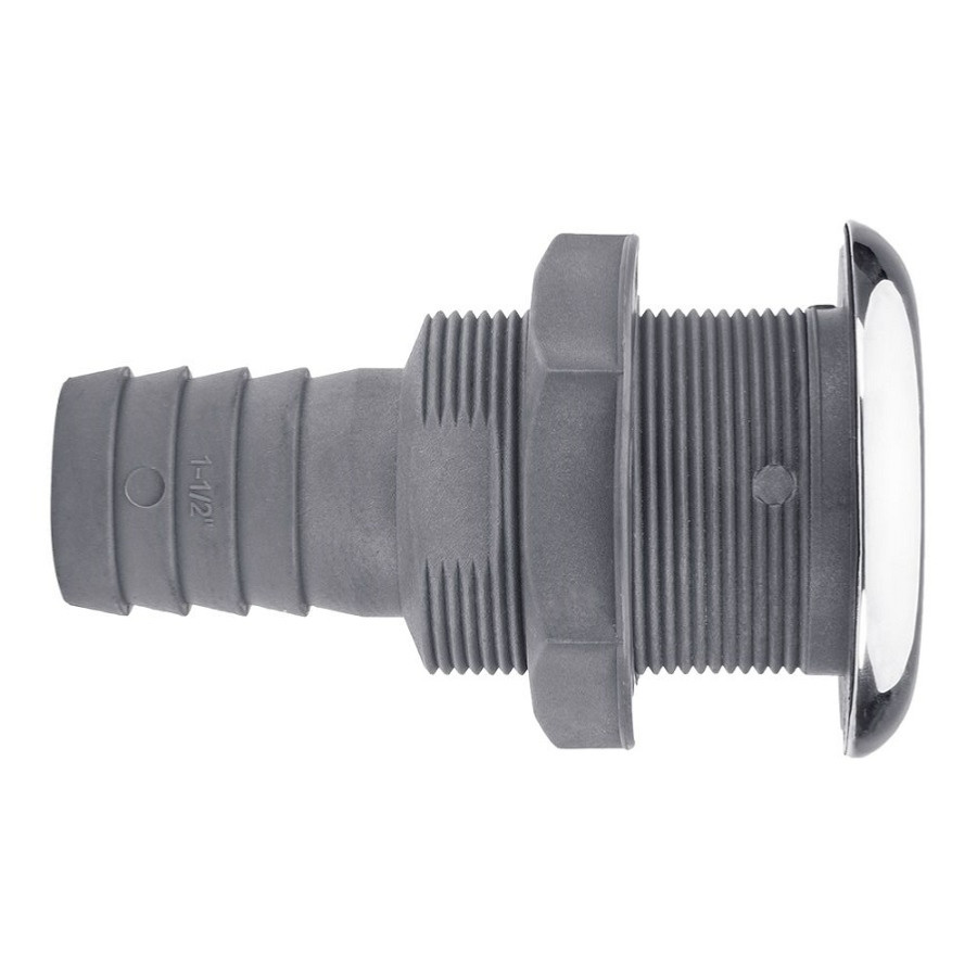 Passascafo diritto 38 mm con valvola in PVC 09121041 PIECESBATEAUX.COM