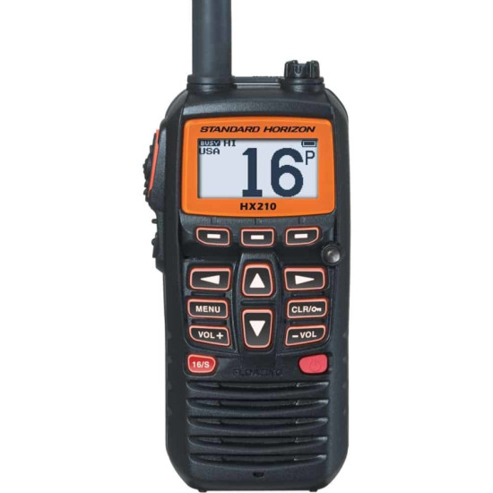 VHF-Handfunkgerät, wasserdicht, schwimmfähig, 6 W HX210 STH-HX210E PIECESBATEAUX.COM