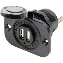 Presa di ricarica doppia USB 2.1A BS1016 PIECESBATEAUX.COM