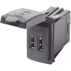 Presa di ricarica doppia USB 4,8 A BS-1039 PIECESBATEAUX.COM