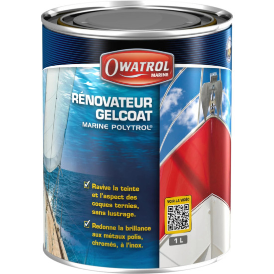Rénovateur Gelcoat et Métaux OWATROL Polytrol Marine 1L PEI0032 PIECESBATEAUX.COM