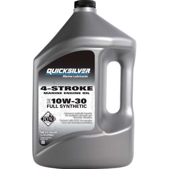 Olio fuoribordo 4 Tempi QUICKSILVER 10W30 (4L) completamente sintetico 8M0180937--8M0206998 PIECESBATEAUX.COM
