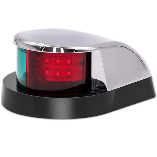 Zweifarbige Chrom-LED-Navigationsleuchte vorne 40250278 PIECESBATEAUX.COM