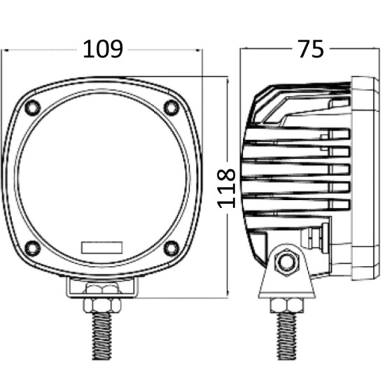 5x10W LED deck floodlight 13.321.05 PIECESBATEAUX.COM
