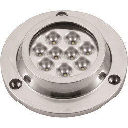 Proyector subacuático 27W LED azul acero inoxidable 94mm 40251312 PIECESBATEAUX.COM