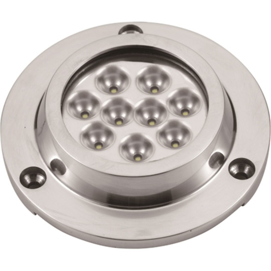 Faro subacqueo 27W LED blu inox 94mm 40251312 PIECESBATEAUX.COM