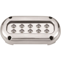 Proyector submarino 30W LED azul acero inoxidable 138x68mm 40251314 PIECESBATEAUX.COM