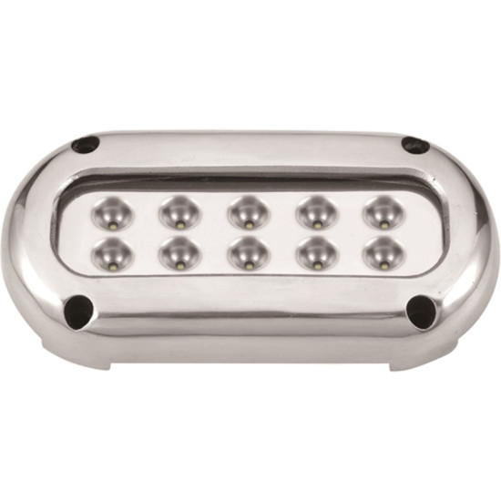 Faro subacqueo 30W LED blu inox 138x68mm 40251314 PIECESBATEAUX.COM