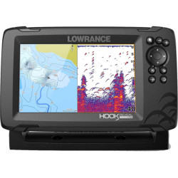 Combinato ecoscandaglio LOWRANCE Hook Reveal 7 con sonda Triple Shot LW025 PIECESBATEAUX.COM