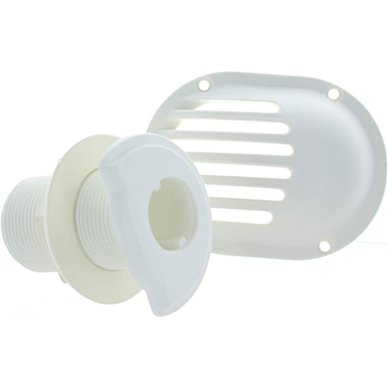 Passe-Coque 1"1/4 en Marelon avec Crépine 43250841 PIECESBATEAUX.COM