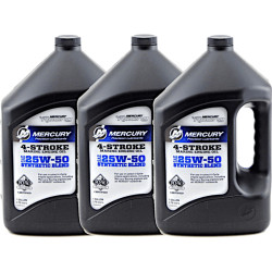 Olio 4 Tempi MERCURY RACING 25W50 High Performance (3x4L) 8M0096727 PIECESBATEAUX.COM