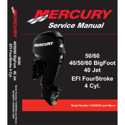 Manual de servicio MERCURY 40 a 60 EFI 4-Tiempos 899975 PIECESBATEAUX.COM