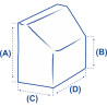 Copertura per console 140x90x90 cm BAC0115 PIECESBATEAUX.COM