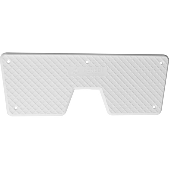 Placa protectora de plástico blanco para el cuadro de popa CER-6025 PIECESBATEAUX.COM