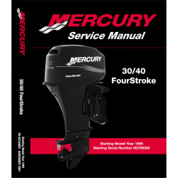 Manual de servicio MERCURY 30 y 40 Cv 4-Tiempos Carburador 857046R1 PIECESBATEAUX.COM