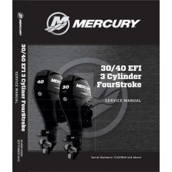 Manual de servicio MERCURY 30 y 40 Cv 4-Tiempos EFI (a partir de 2007) 8M0105569 PIECESBATEAUX.COM