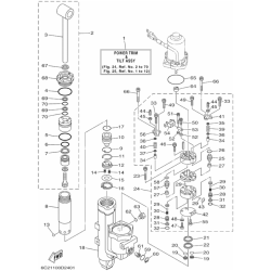 Dichtungssatz für Trimmzylinder YAMAHA F40D, F40H, F50F, F60C, F60F KIT_6C5-43800-01 PIECESBATEAUX.COM