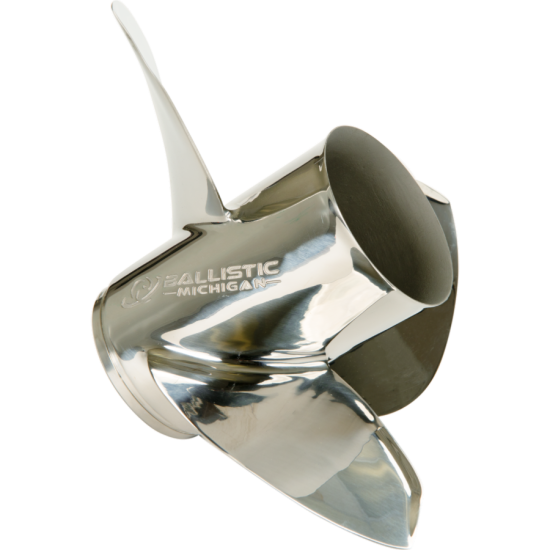 Edelstahl-Propeller mit 3 Flügeln BALLISTIC XHS 115 bis 300 PS BALLISTIC PIECESBATEAUX.COM