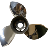 Hélice de acero inoxidable de 3 palas BALLISTIC XHS 115 a 300 CV BALLISTIC PIECESBATEAUX.COM