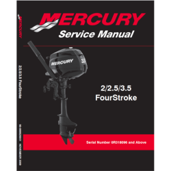Manuale di servizio MERCURY 2.5 e 3.5Cv 4-Tempi 899925001 PIECESBATEAUX.COM