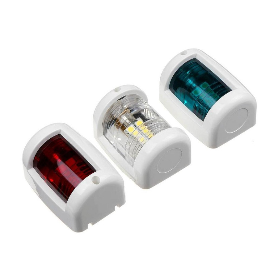 Mini luz de navegación blanca de popa 135° LED 40251203 PIECESBATEAUX.COM