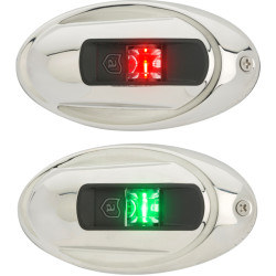 Kit di 2 luci di navigazione a LED in acciaio inox Attwood NV4012SS-1 90840121 PIECESBATEAUX.COM