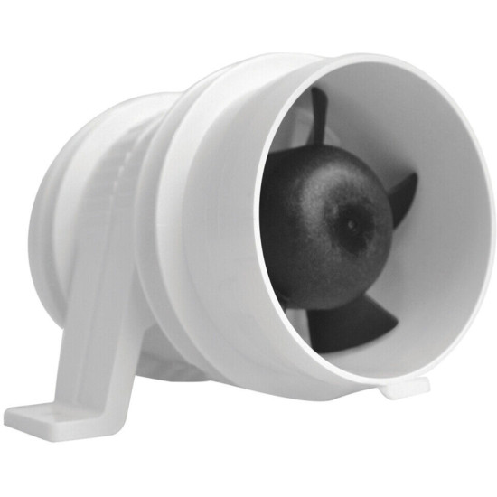 ATTWOOD 3" 4.0 m3/min 12V Inline Exhaust Fan 90801733 PIECESBATEAUX.COM