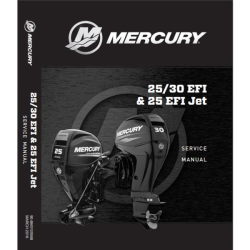 Manuale di servizio MERCURY 25 e 30Cv 4-Tempi EFI (fino al 2021) 8M0105568 PIECESBATEAUX.COM