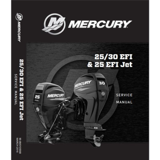 Manuale di servizio MERCURY 25 e 30Cv 4-Tempi EFI (fino al 2021) 8M0105568 PIECESBATEAUX.COM