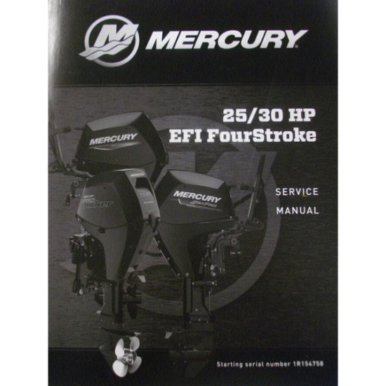 Manuale di servizio MERCURY 25 e 30Cv 4-Tempi EFI (dal 2022) 8M0186413 PIECESBATEAUX.COM