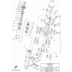 Dichtungssatz für Trimmzylinder YAMAHA F70A KIT_6CJ-43800-00 PIECESBATEAUX.COM