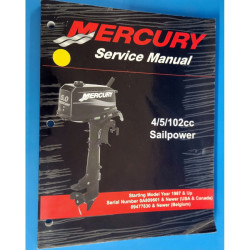 Manuale di servizio MERCURY 4 e 5Cv 2-Tempi 17308R02 PIECESBATEAUX.COM