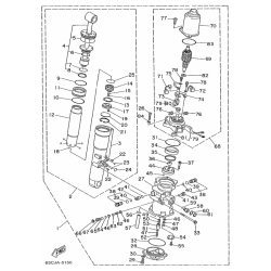 Kit guarnizioni per cilindro trim YAMAHA F40A, F45A, F50A (1995-2001) KIT_62X-43800-00 PIECESBATEAUX.COM