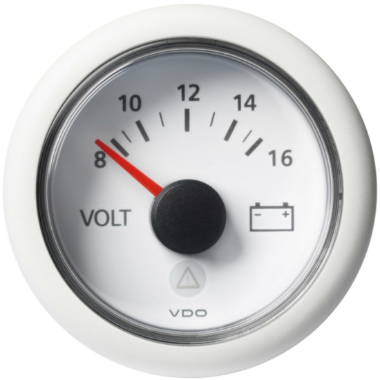 Voltímetro 12 voltios VDO Viewline Blanco A2C59512546 PIECESBATEAUX.COM