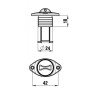 Tappo di scarico ovale 35250449 PIECESBATEAUX.COM