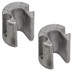 Ánodo de cilindro MERCRUISER pies BRAVO 1/2/3 (el par) 806190T1x2 PIECESBATEAUX.COM
