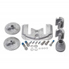 Kit de ánodos de magnesio MERCRUISER para pies BRAVO 3 (2003 y posteriores) 888760Q04 PIECESBATEAUX.COM