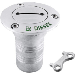 Boca de llenado de diésel de 51 mm en acero inoxidable 316L 9121096 PIECESBATEAUX.COM